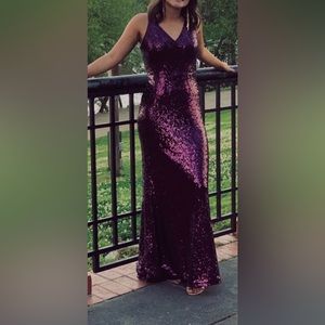 Nightway prom dress (purple sequin)